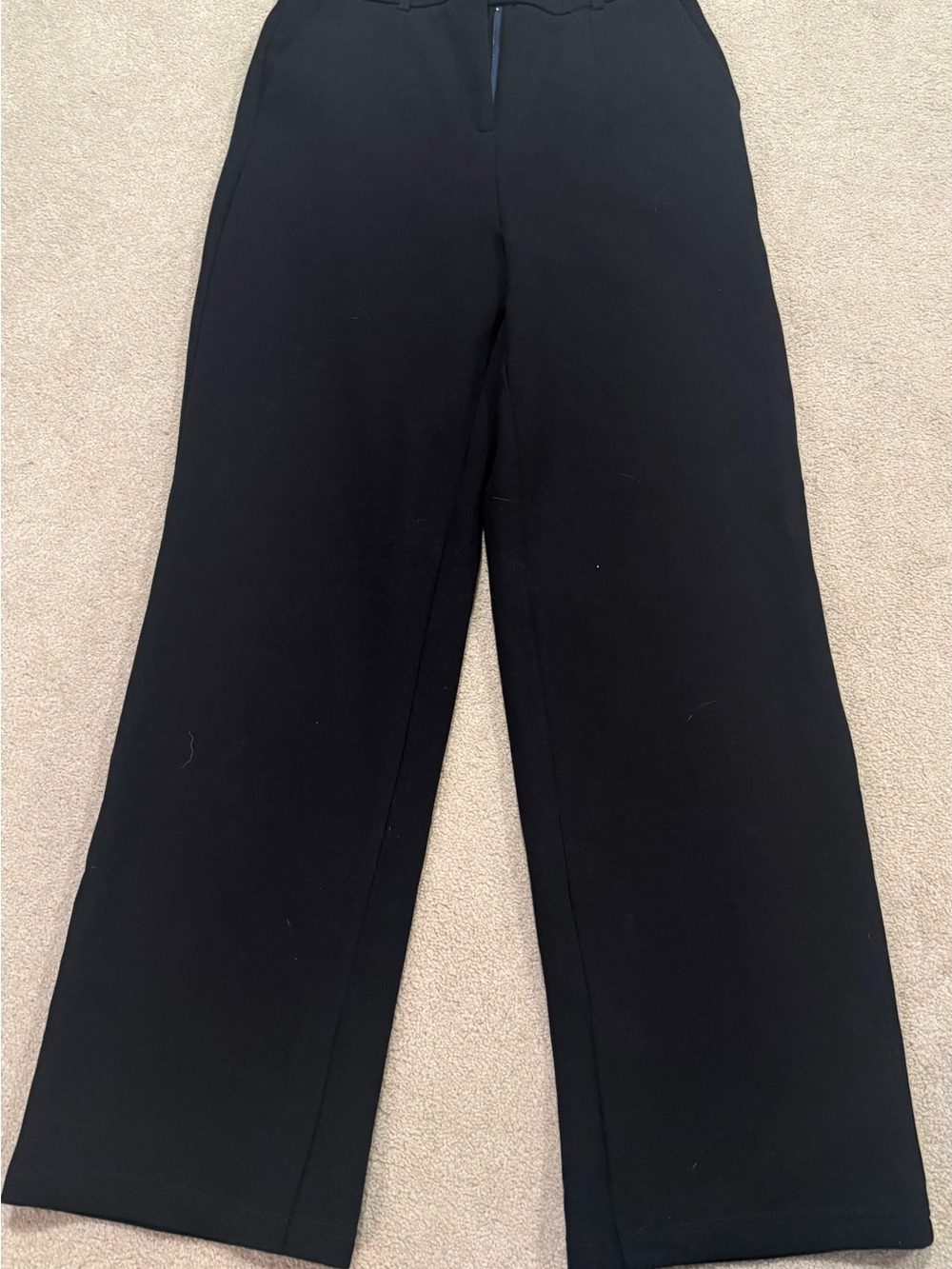 OGL Black Wide-Leg Dress Pants